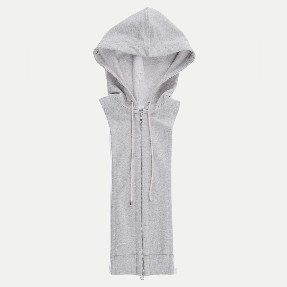 Veronica Beard Hoodie Dickey Heather Grey Drawstring